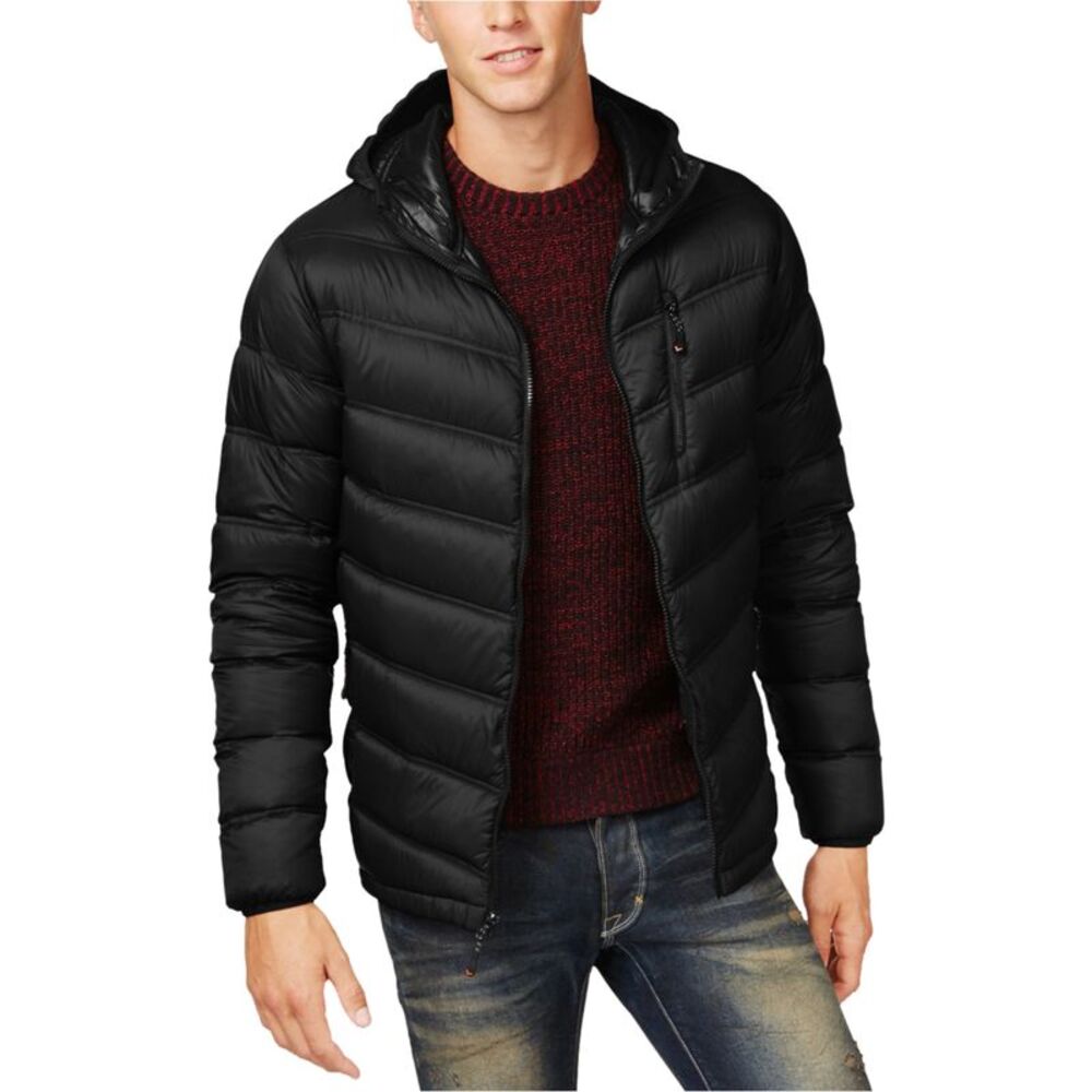 Hawke & Co. Mens Packable Chevron Puffer Jacket, NWT